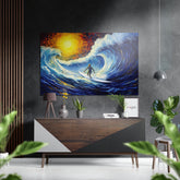 Through the Waves Brushed Aluminum Dibond Wall Art.